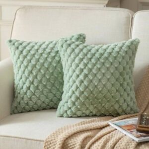 Fancy Homi 4 Packs Neutral Decorative Throw Pillow Covers 18x18 Inch for Living Room Couch Bed Sofa