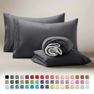 Clara Clark Queen Sheets Set, 1800 Series Deep Pocket Sheets Queen