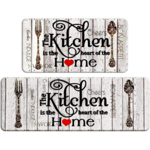 Farmhouse Kitchen Mats Sets 2 Piece Cushioned